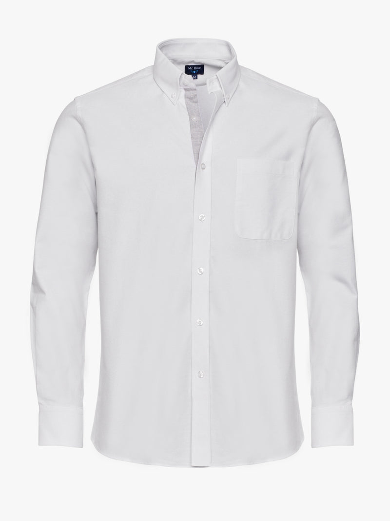 White Regular Fit Oxford Shirt