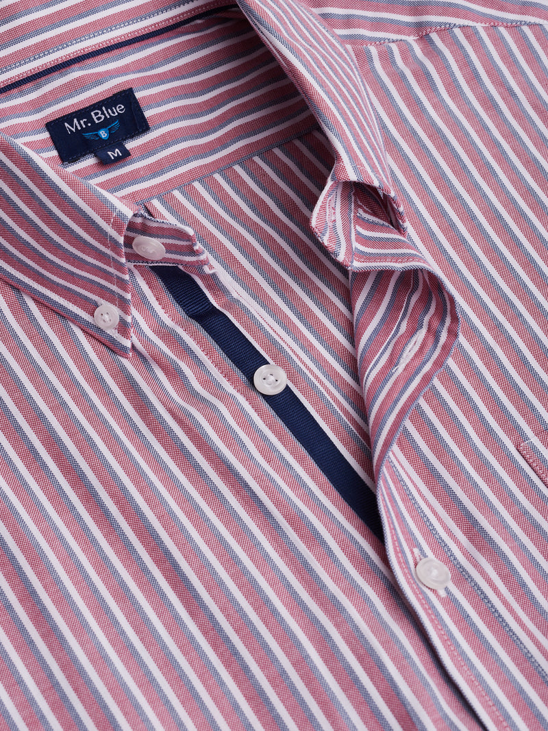 Camisa Regular Fit Oxford Vermelha