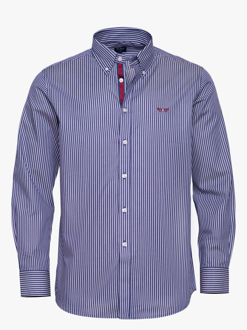 Regular Fit Blue Long Sleeve Shirt