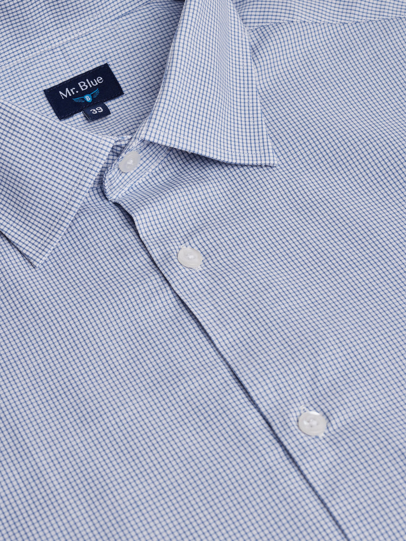 Camisa Classic Fit Oxford Azul