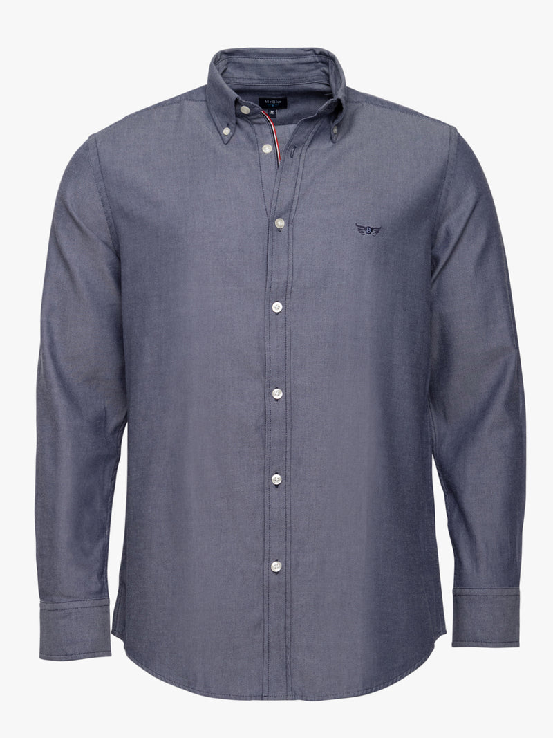 Regular Fit Blue Long Sleeve Shirt