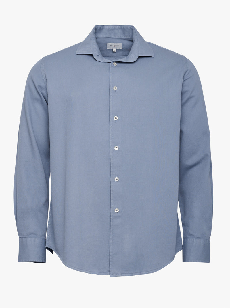 Regular Fit Shirt Dobby Blue