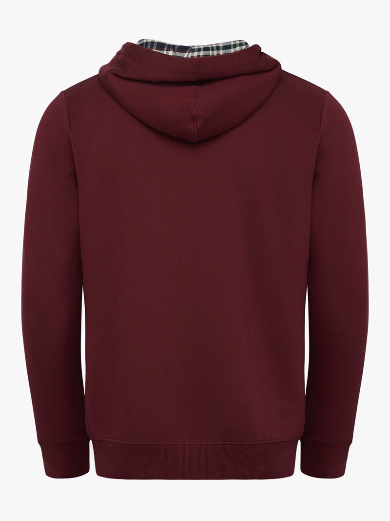 Burgundy Hoodie With Logo