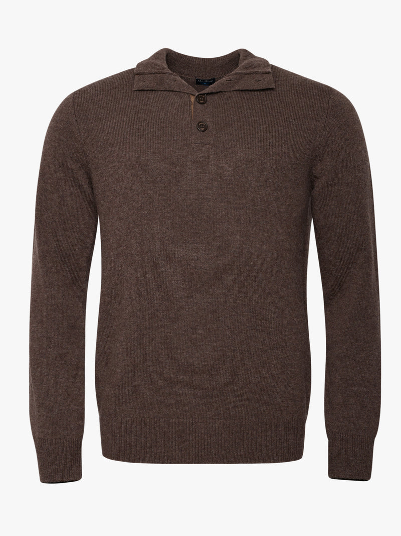 Pullover Thick Wool Brown