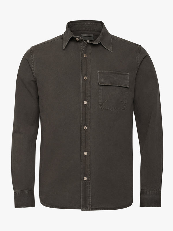 Tailored fit overshirt Green
