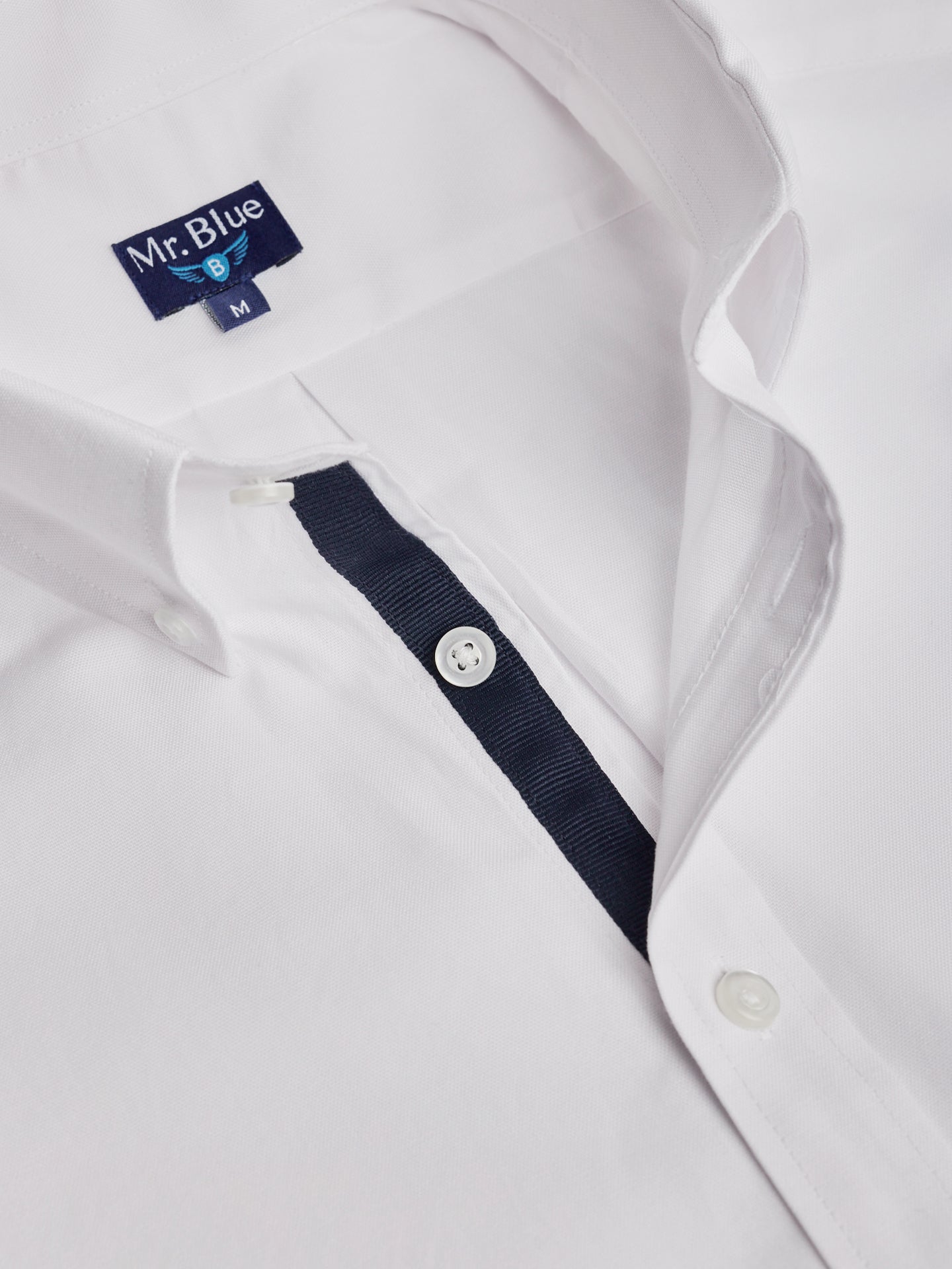 Camisa Regular Fit Oxford Branca Mr. Blue