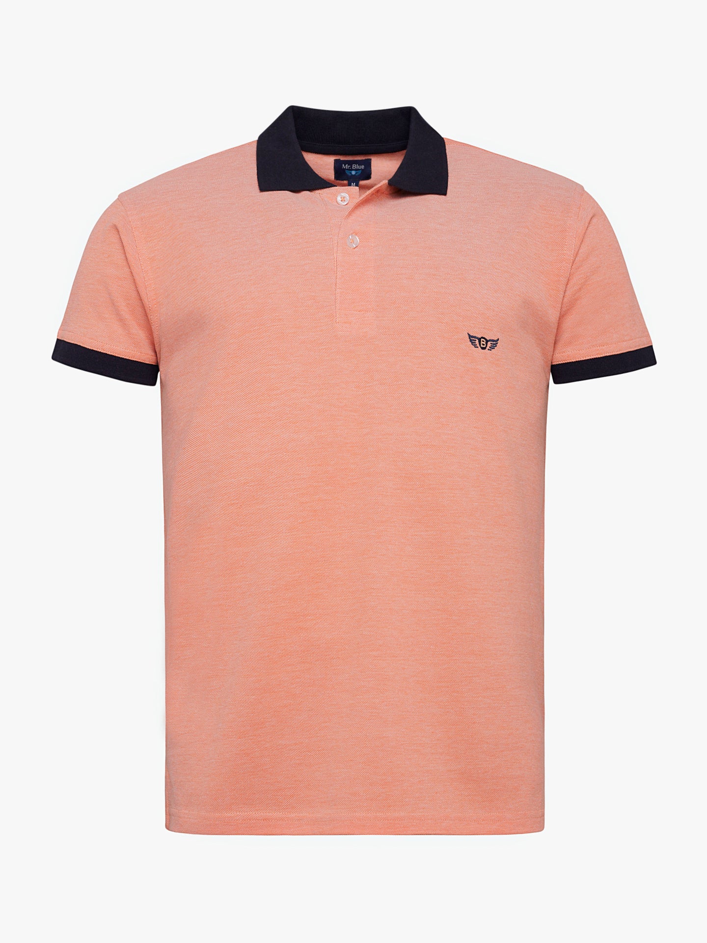 Polo Regular Fit Piquet Laranja Mr. Blue