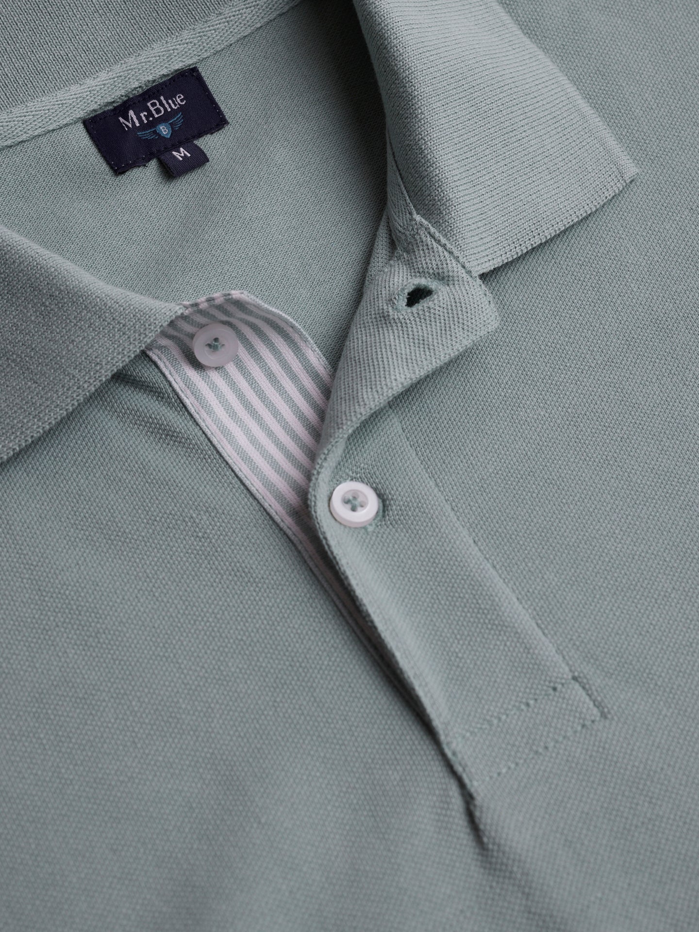 Polo Regular Fit Piquet Verde Mr. Blue