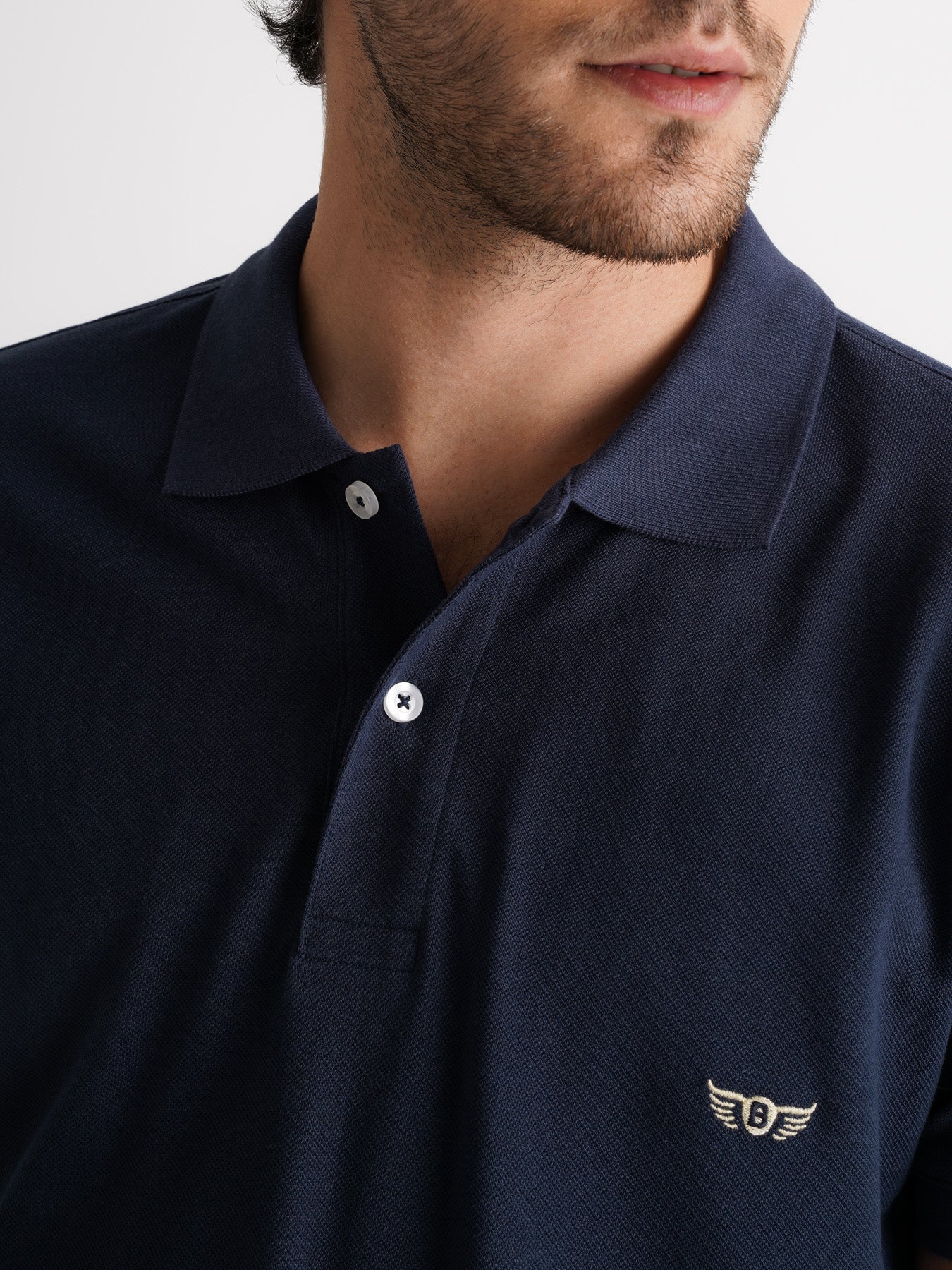 Polo Regular Fit Piquet Azul Mr. Blue