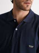Polo Regular Fit Piquet Azul Mr. Blue