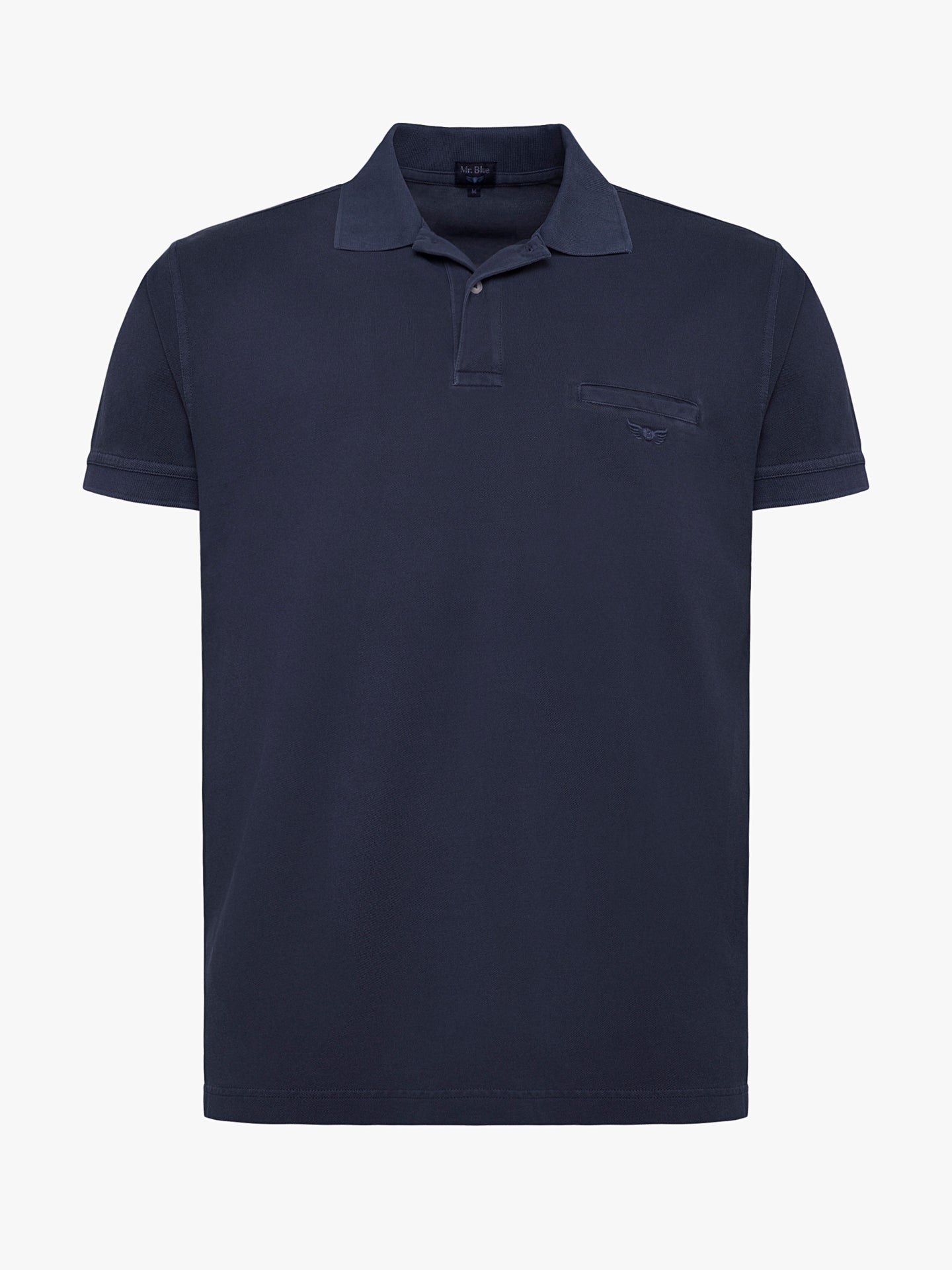 Polo Regular Fit Piquet Azul Mr. Blue