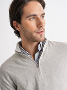 Pullover Caxemira Fino Cinzento Mr. Blue