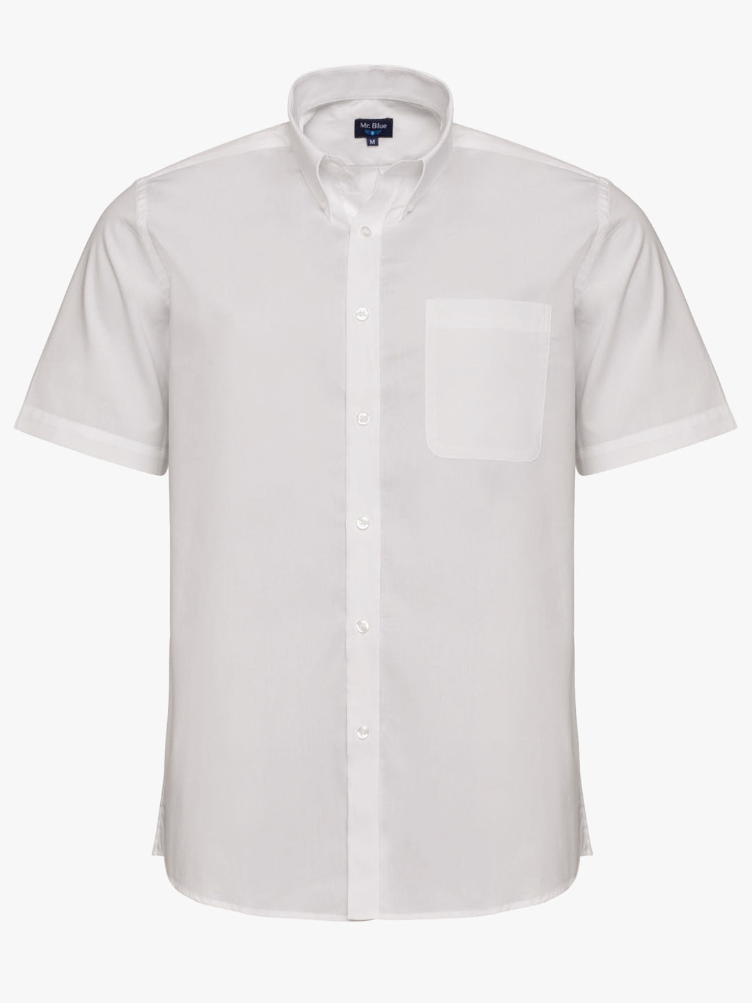 Camisa Regular Fit Popeline Branca Mr. Blue