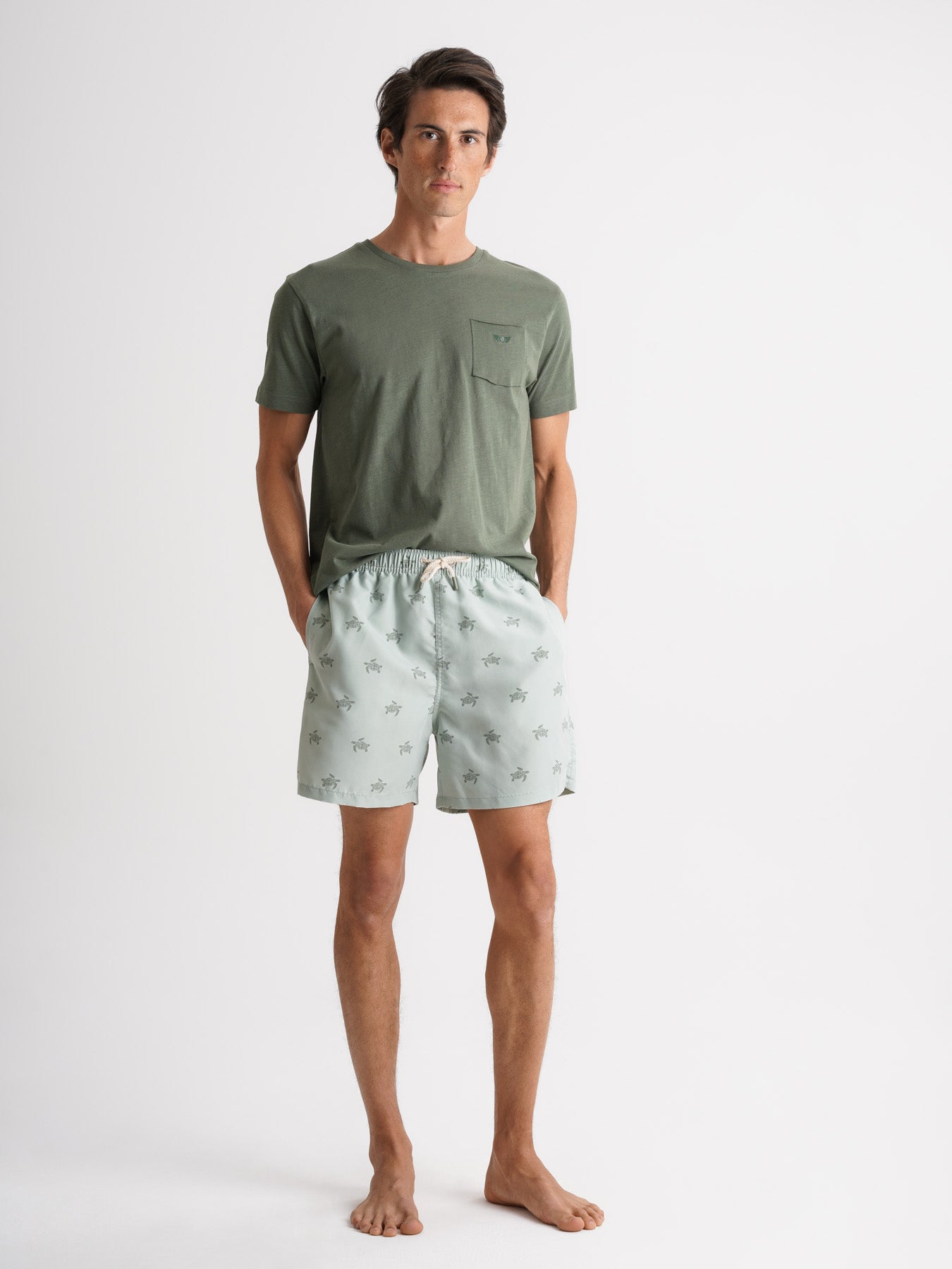 Fato de Banho Clássico Verde Mr. Blue