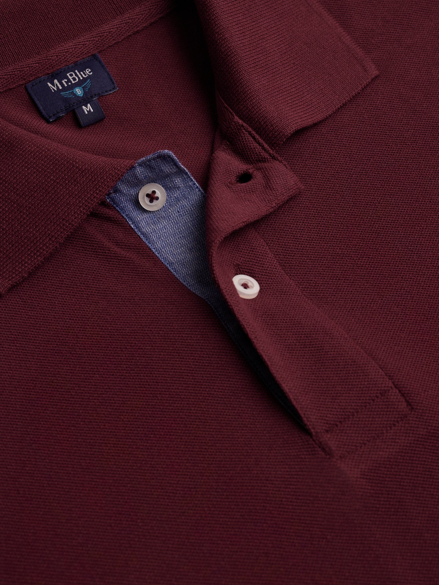 Polo Regular Fit Piquet Vermelho Mr. Blue