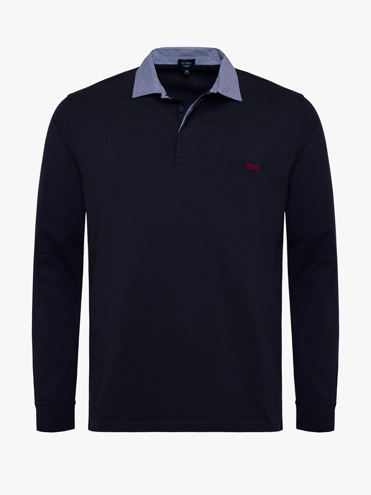 Rugbie Regular Fit Liso Azul Mr. Blue