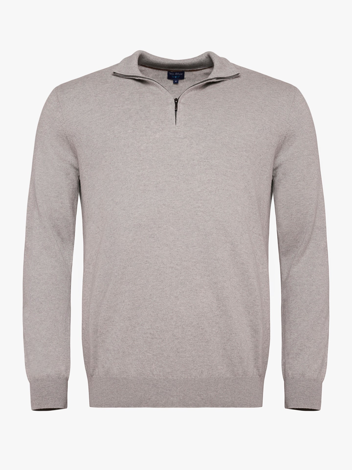 Pullover Caxemira Fino Cinzento Mr. Blue