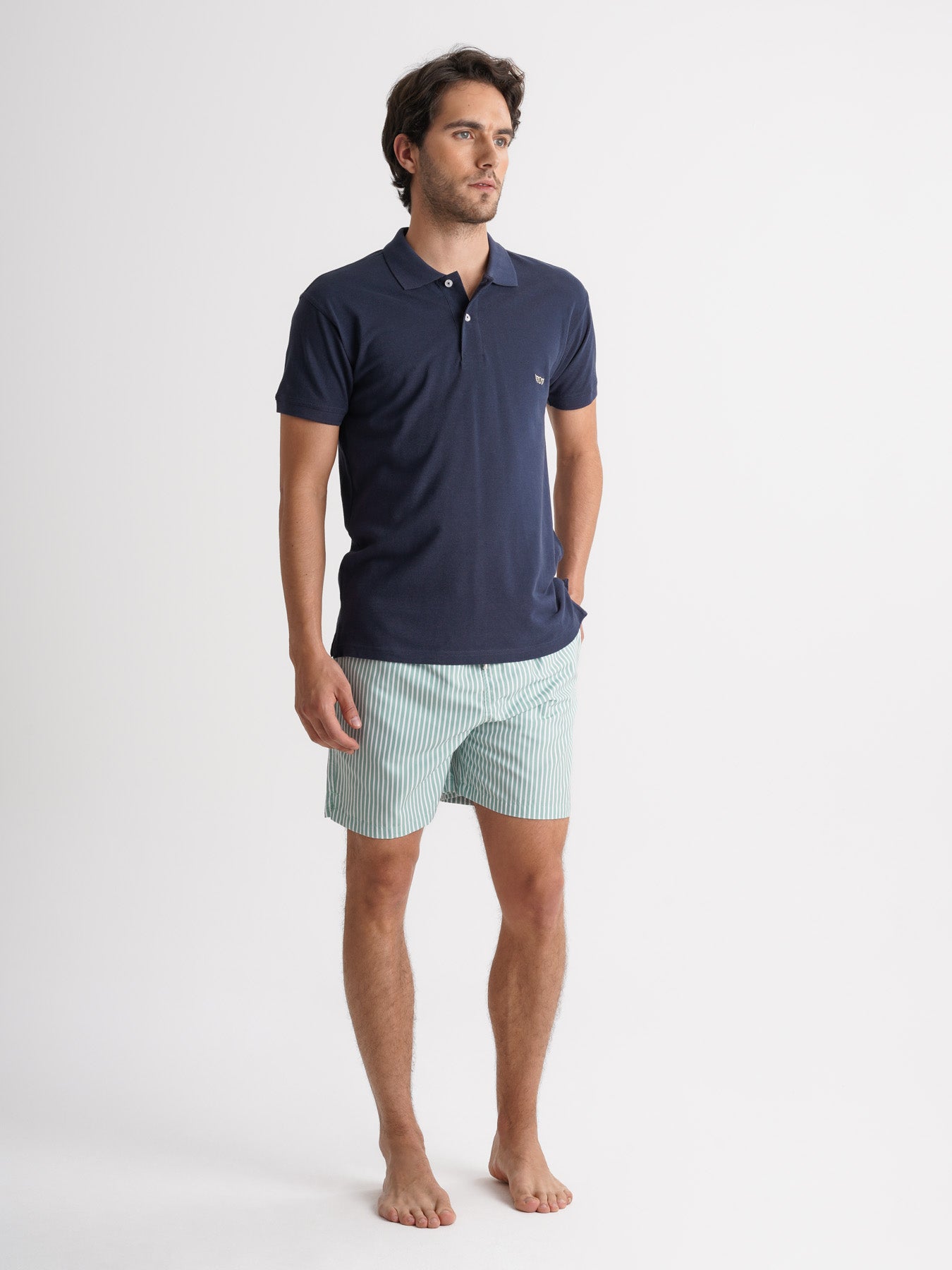 Polo Regular Fit Piquet Azul Mr. Blue