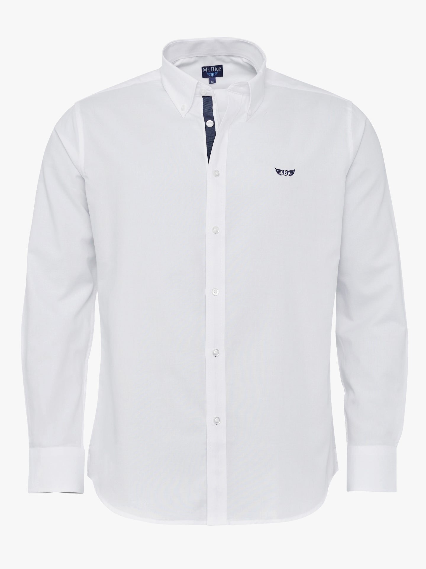 Camisa Regular Fit Oxford Branca Mr. Blue