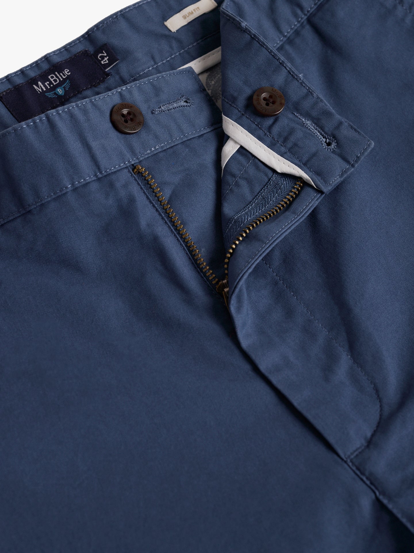 Calções Slim Fit Azuis Mr. Blue