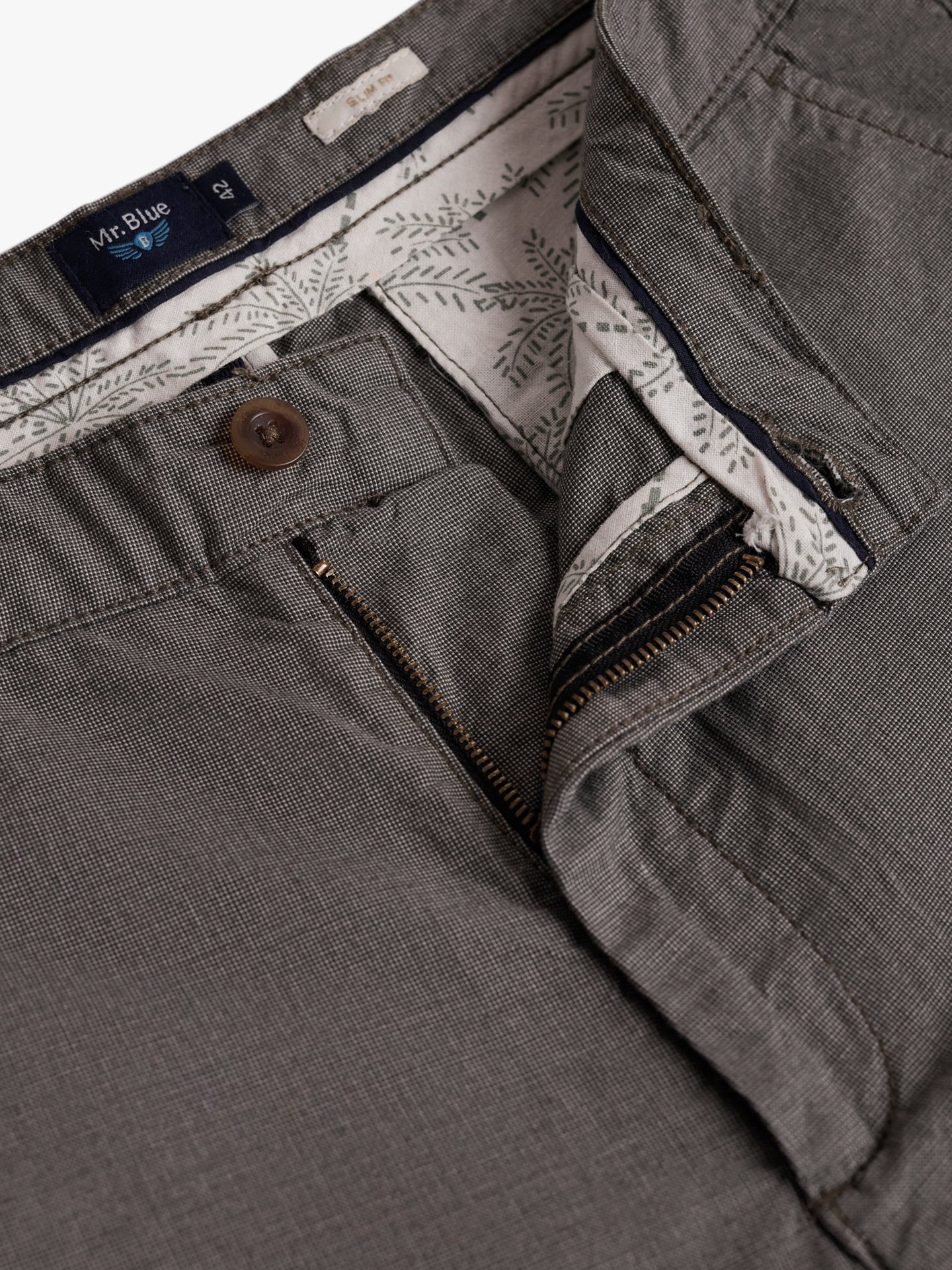 Calções Slim Fit Verdes Mr. Blue