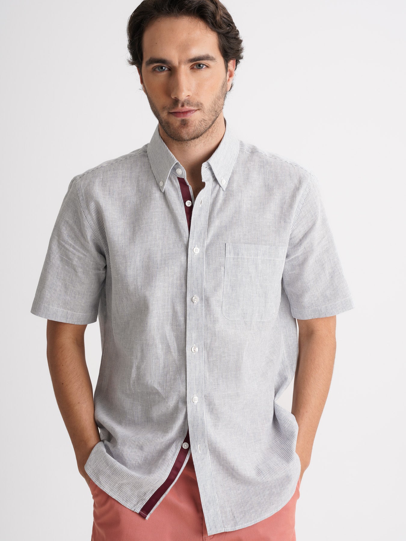 Camisa Regular Fit Oxford Azul Mr. Blue