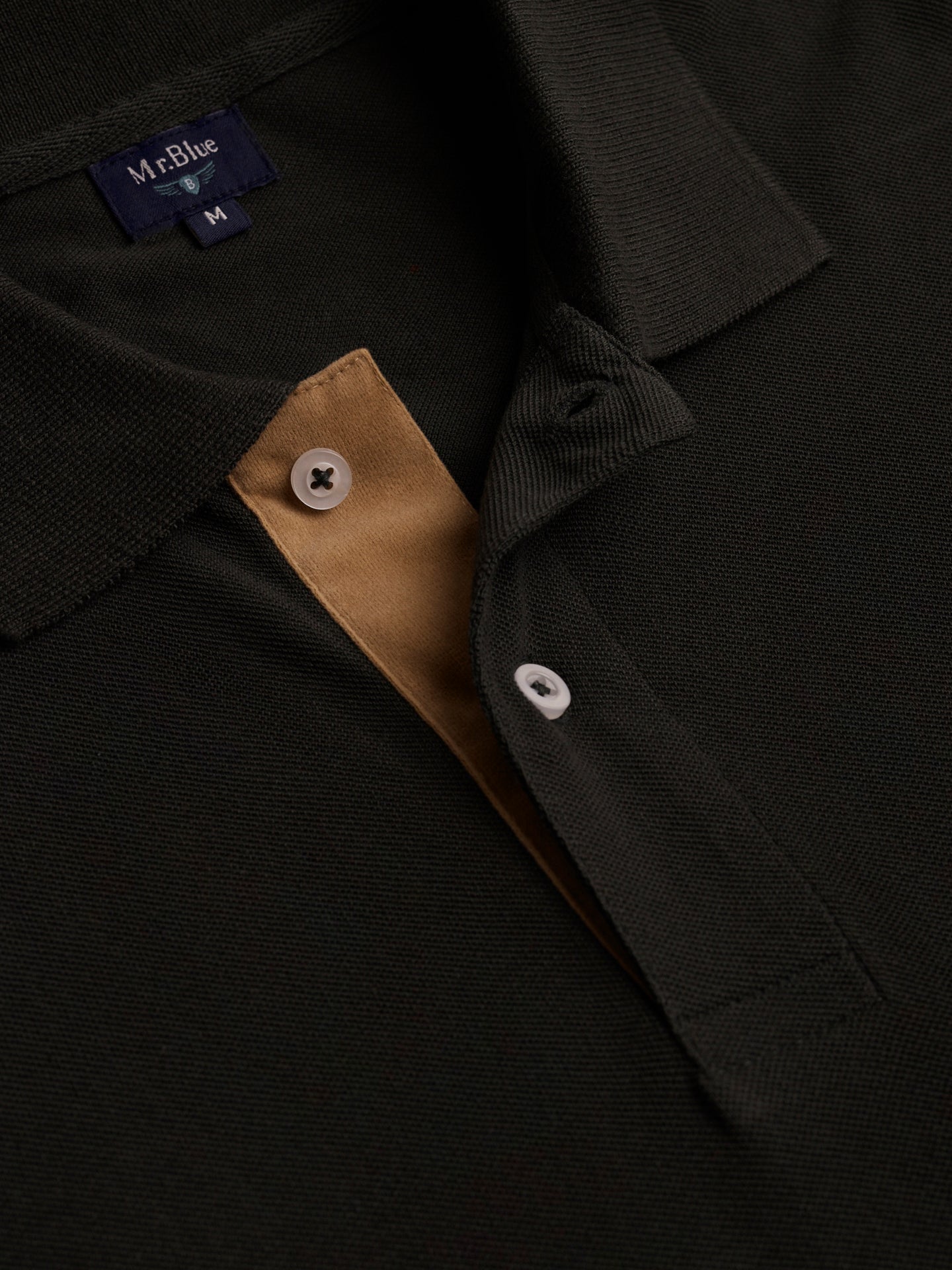 Polo Regular Fit Piquet Cinzento Mr. Blue