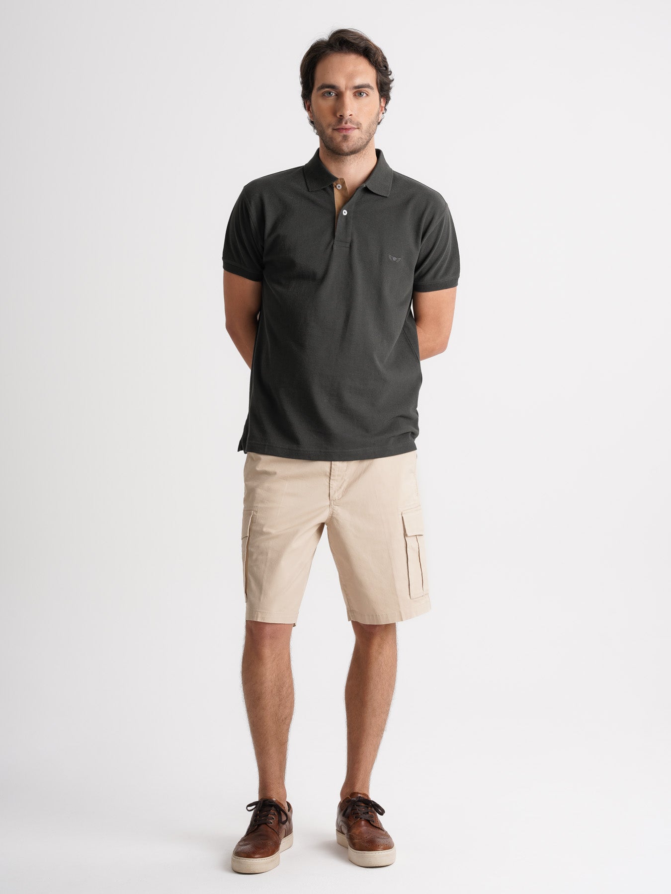 Calções Regular Fit Beges Mr. Blue