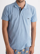 Polo Regular Fit Piquet Azul Mr. Blue