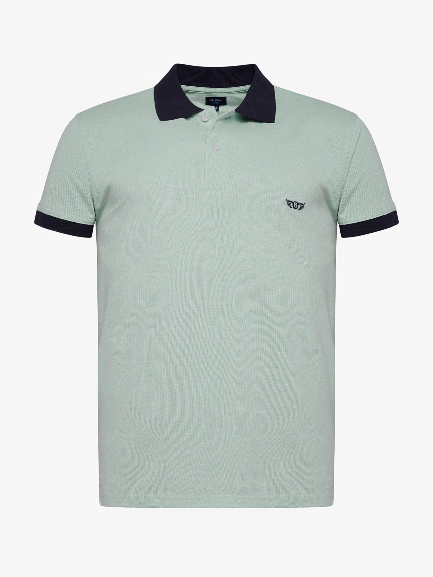 Polo Regular Fit Piquet Azul Mr. Blue