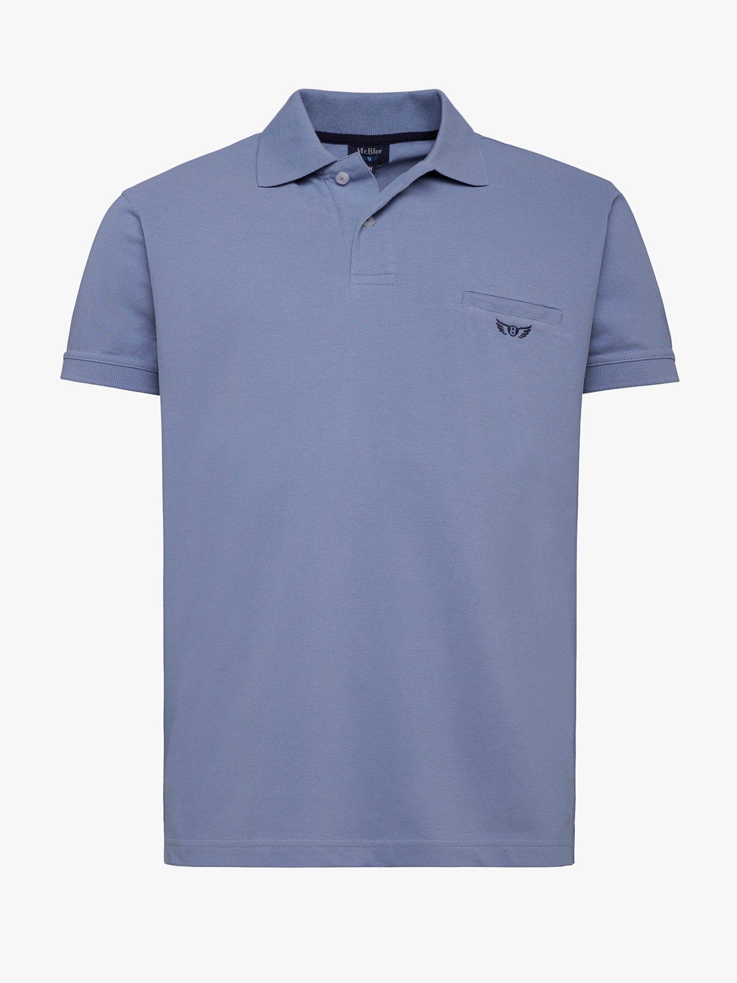 Polo Regular Fit Piquet Azul Mr. Blue