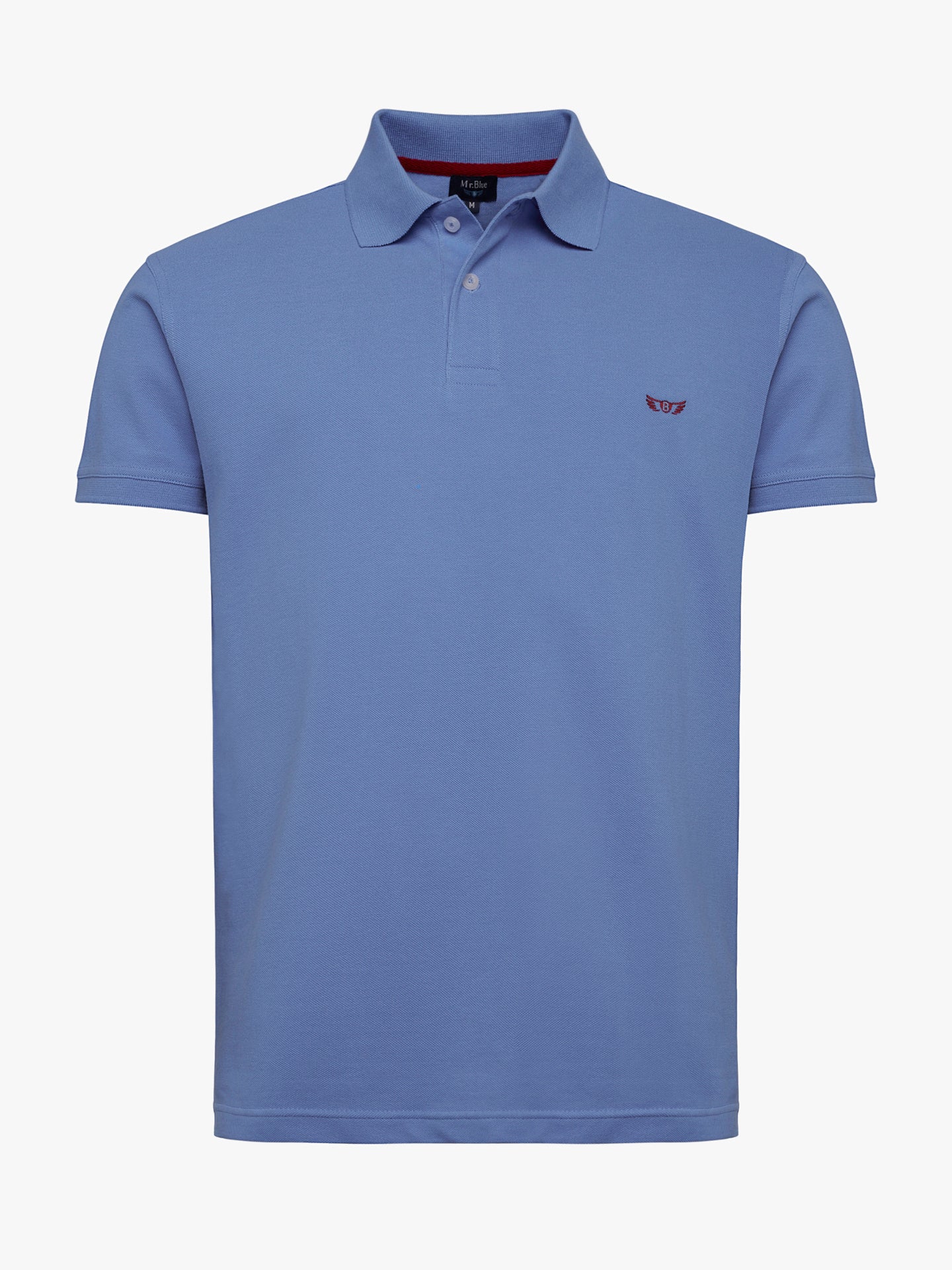Polo Regular Fit Piquet Azul Mr. Blue