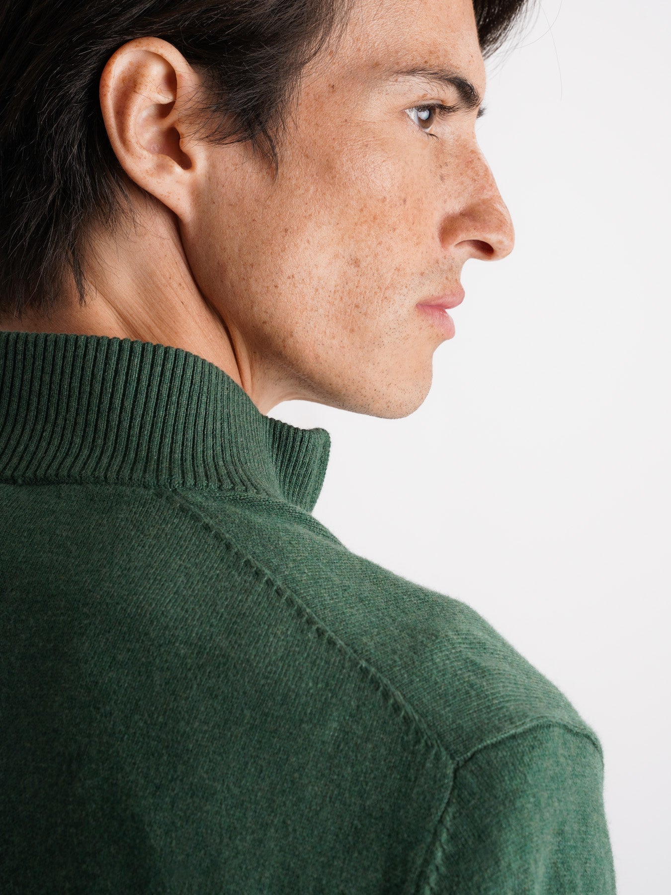 Pullover Caxemira Fino Verde Mr. Blue